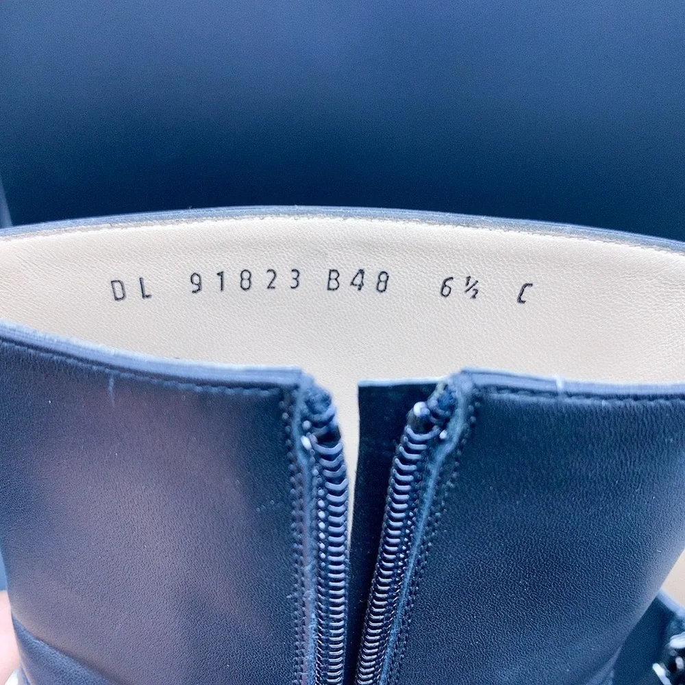 Salvatore Ferragamo Black Zippered Ankle Boots - Picture 10 of 16